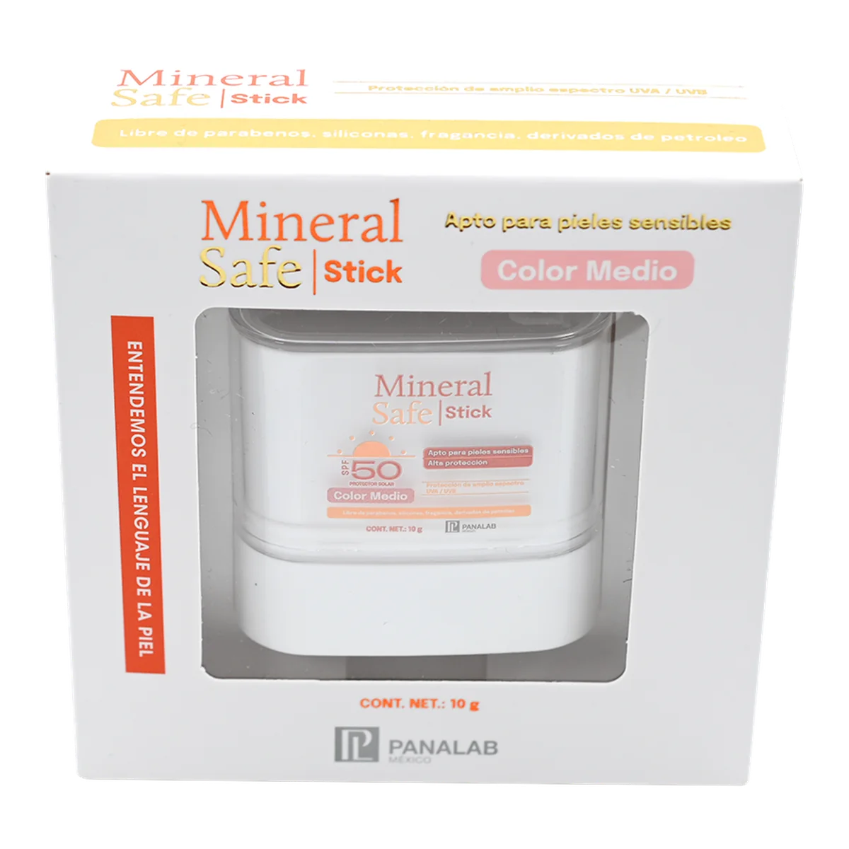 Mineral Safe Stick FPS 50 Color medio